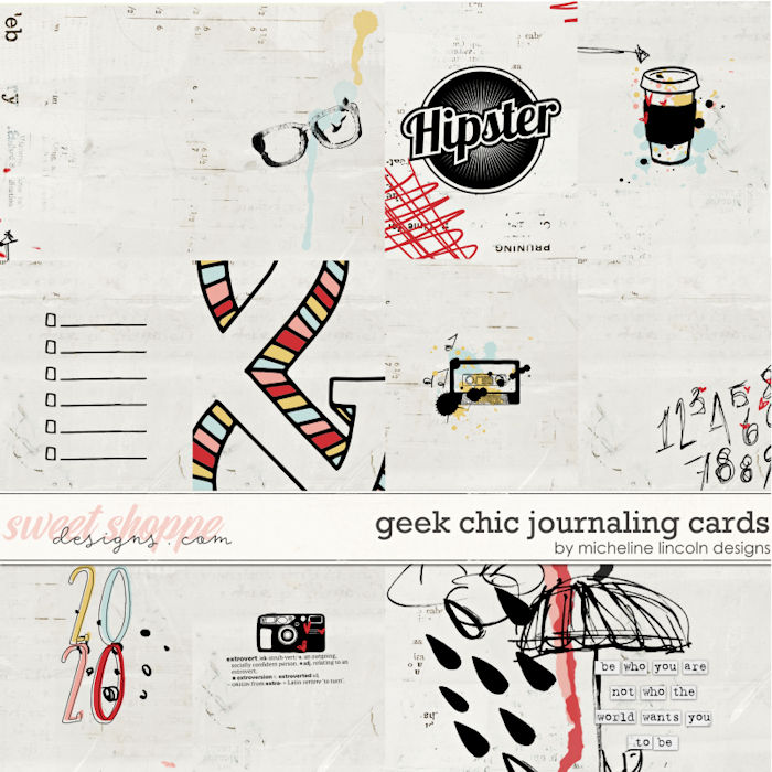 Geek Chic Journaling Cards by Micheline Lincoln Designs Geek Chic Journaling Cards by Micheline Lincoln Designs