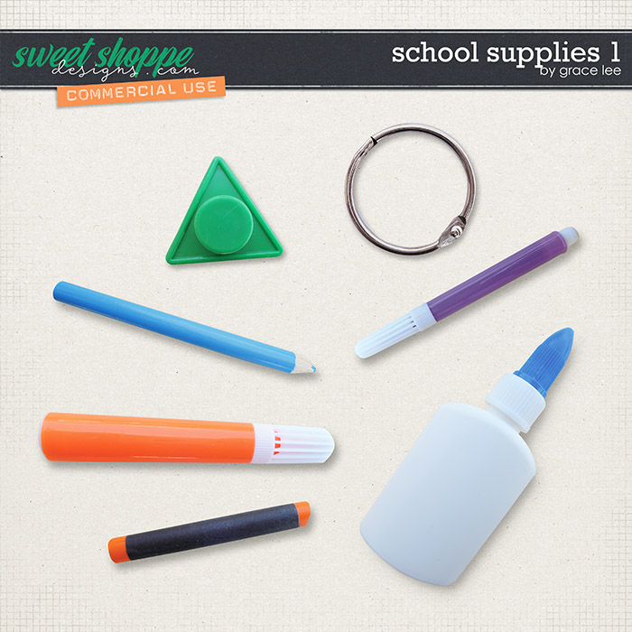 School Supplies 1 by Grace Lee