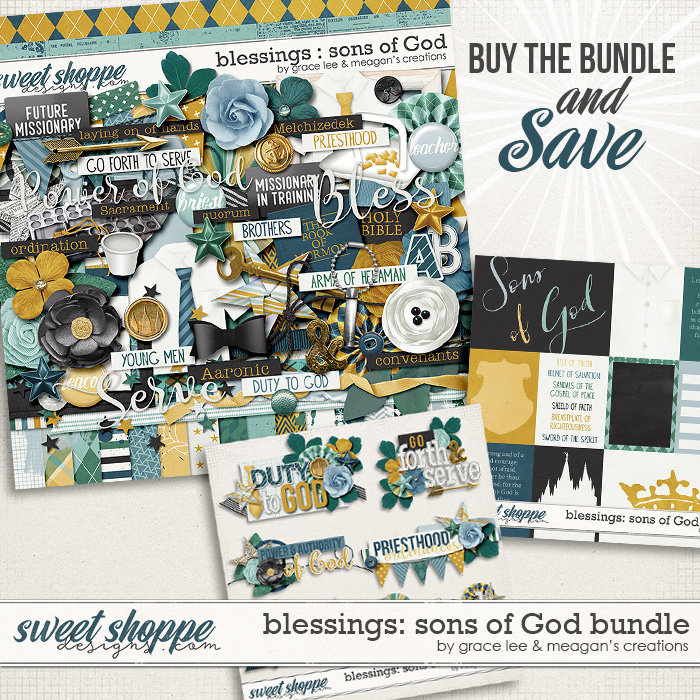 Blessings: Sons of God Bundle by Grace Lee and Meagan's Creations