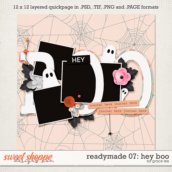 Readymade Template 07: Hey Boo by Grace Lee