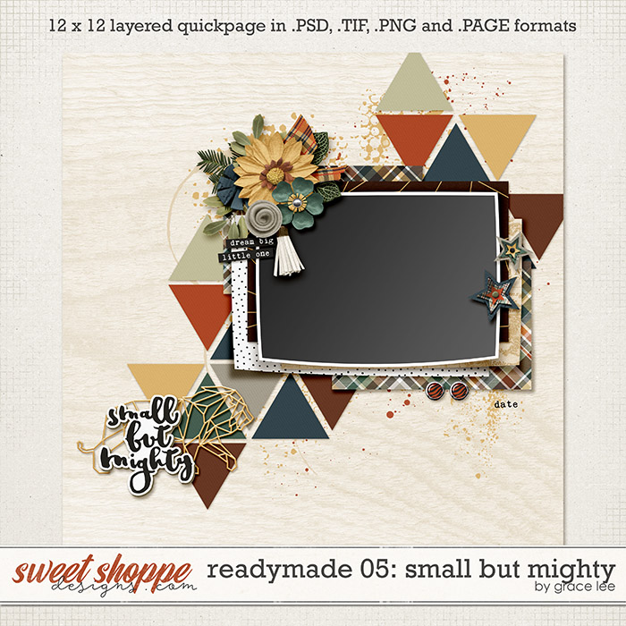 Readymade Template 05: Small But Mighty by Grace Lee