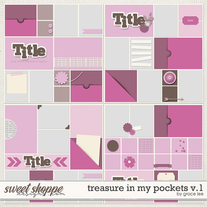 Treasures In My Pockets Templates Vol. 1 by Grace Lee