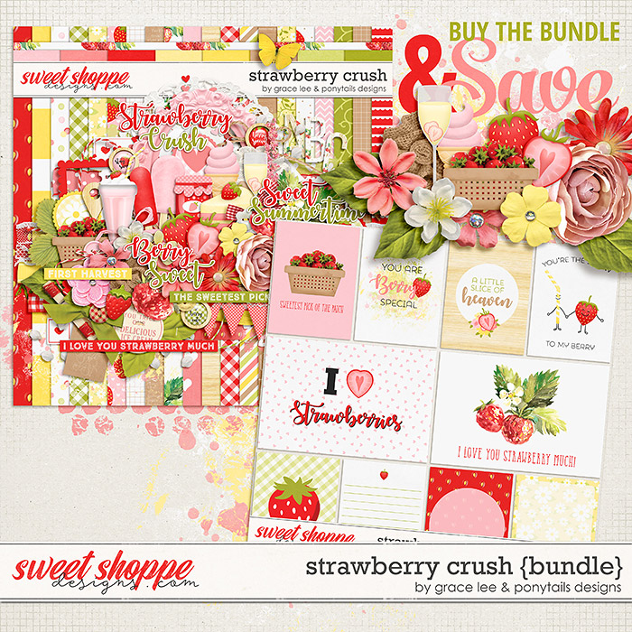 Strawberry Crush: Bundle by Grace Lee and Ponytails Designs