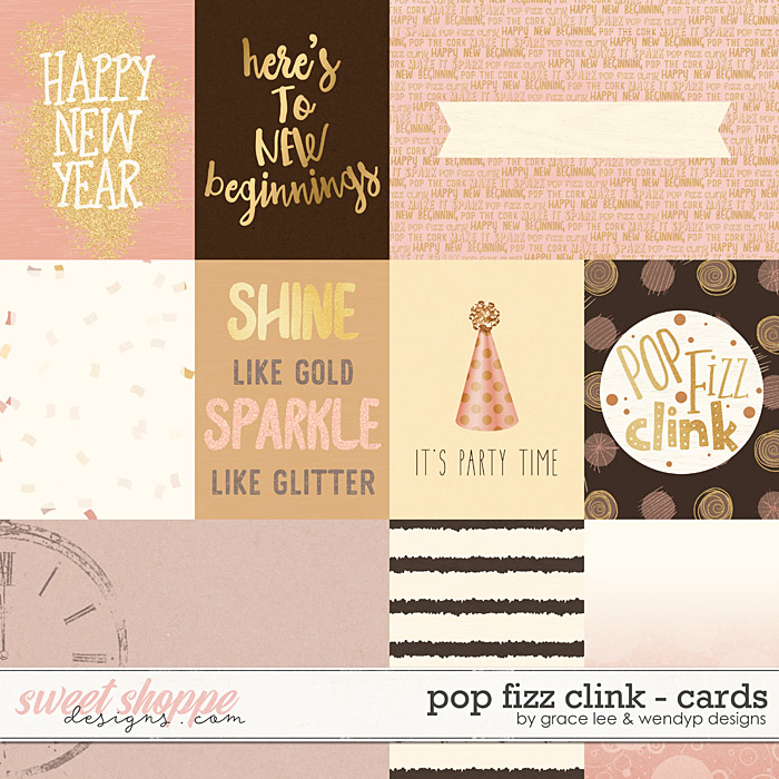 Pop Fizz Clink: Cards by Grace Lee and WendyP Designs