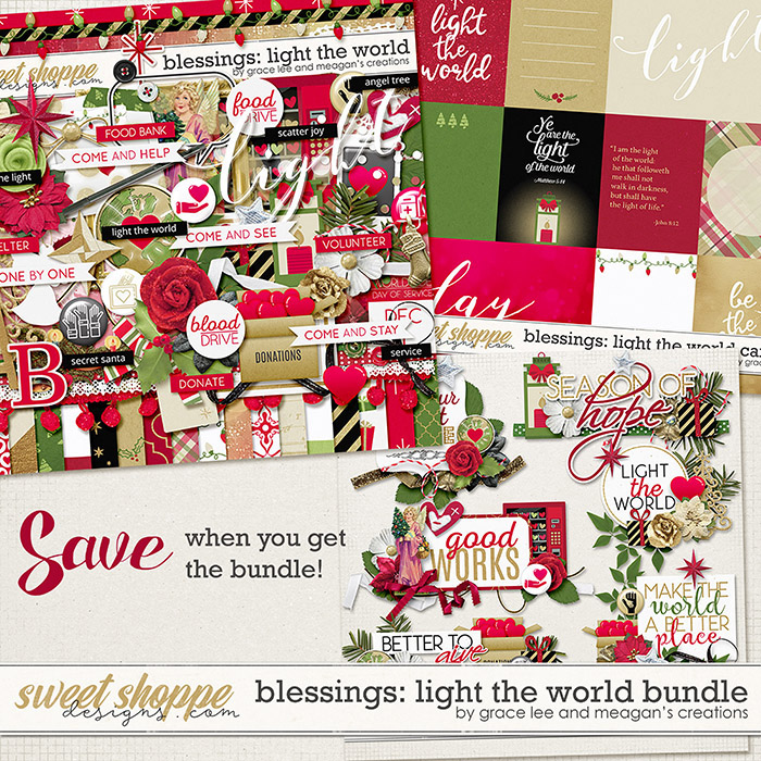 Let It Shine, Religious, Bible, Digital Scrapbook Kit, Scrapbooking,  Collection, Bundle 