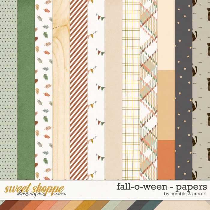 Fall-O-Ween | Papers - by Humble and Create Fall-O-Ween | Papers - by Humble and Create