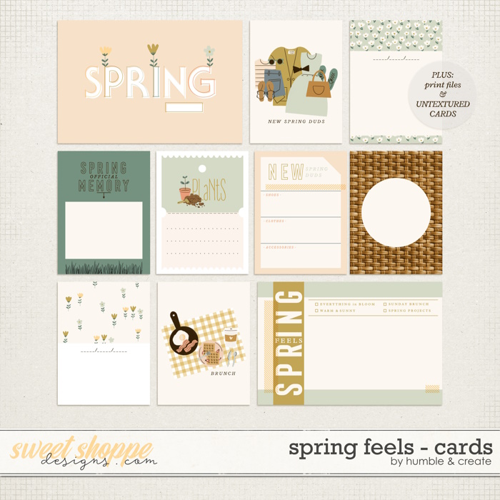 Spring Feels | Journal Cards - by Humble & Create