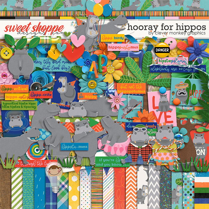 Hooray for Hippos by Clever Monkey Graphics