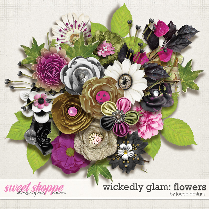 Wickedly Glam Flowers by JoCee Designs
