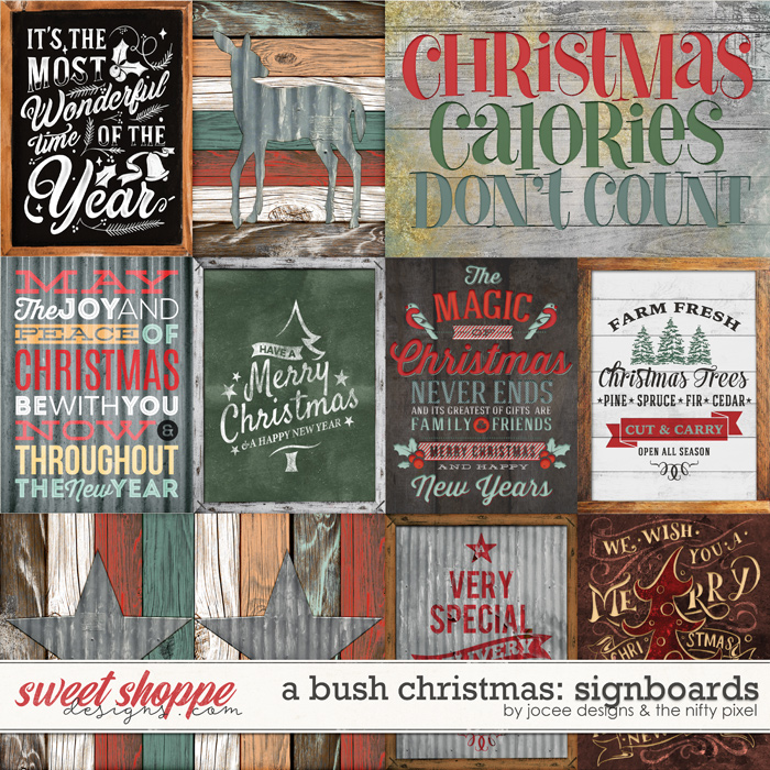 A Bush Christmas Signboards by JoCee Designs and The Nifty Pixel