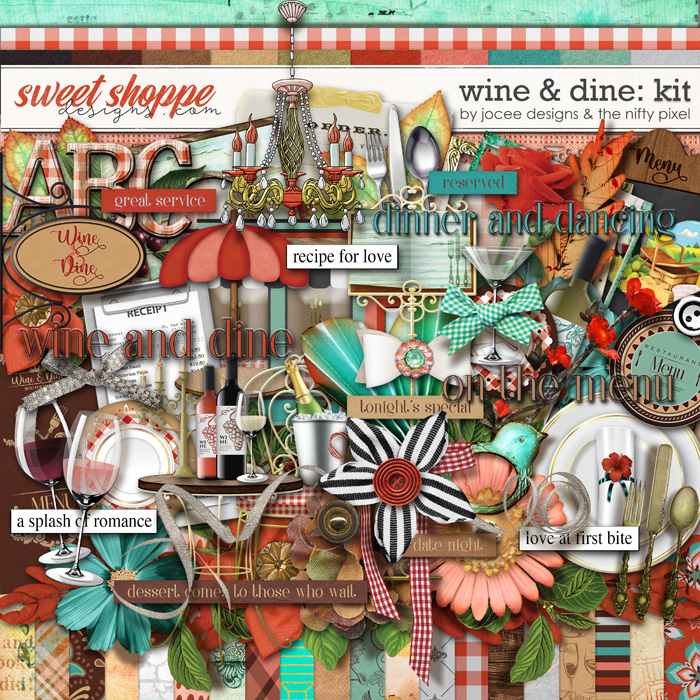 Wine and Dine by JoCee Designs and The Nifty Pixel