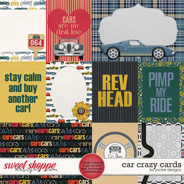 Car Crazy Cards by JoCee Designs