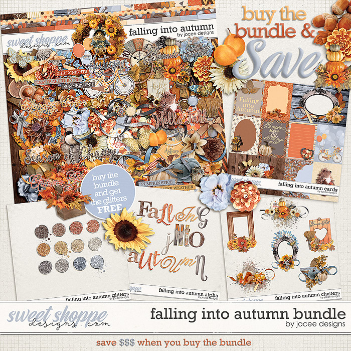 Falling into Autumn Bundle with FWP Glitter by JoCee Designs