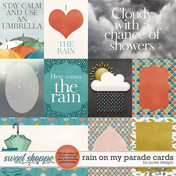 Rain on my Parade Cards by JoCee Designs