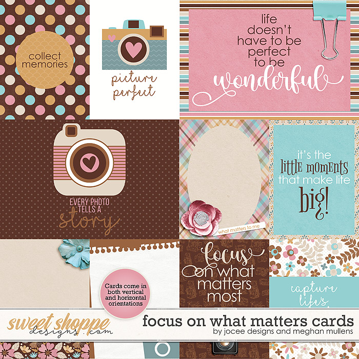 Focus On What Matters-Card Pack by JoCee Designs & Meghan Mullens