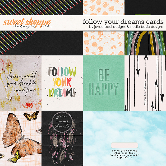 Follow Your Dreams Cards by Joyce Paul and Studio Basic Designs