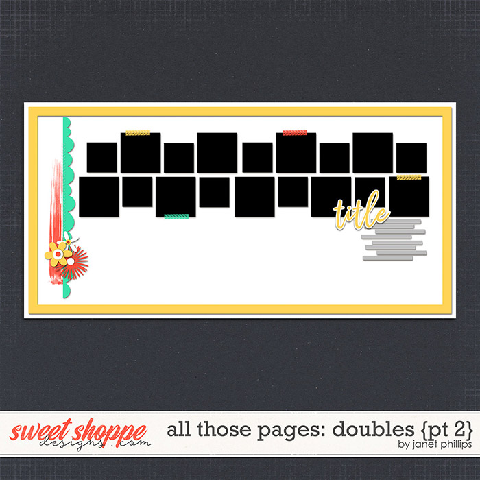ALL THOSE PAGES: DOUBLES {part 2} by Janet Phillips ALL THOSE PAGES: DOUBLES {part 2} by Janet Phillips