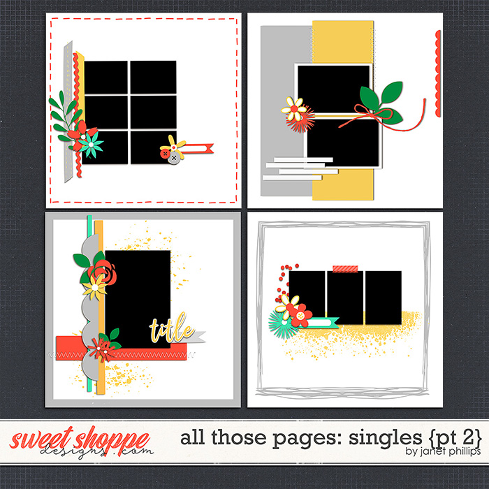 ALL THOSE PAGES: SINGLES {part 2} by Janet Phillips ALL THOSE PAGES: SINGLES {part 2} by Janet Phillips