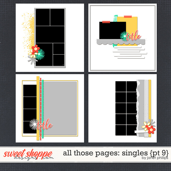 ALL THOSE PAGES: SINGLES {part 9} by Janet Phillips ALL THOSE PAGES: SINGLES {part 9} by Janet Phillips