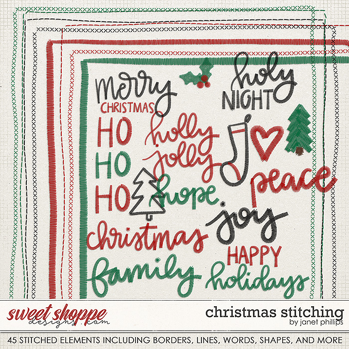 CHRISTMAS STITCHING by Janet Phillips