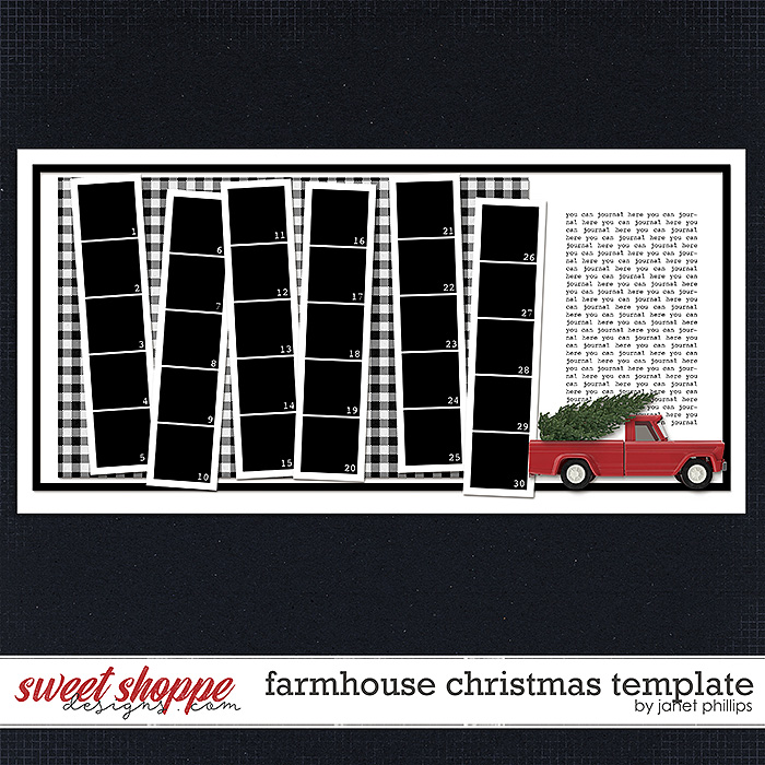 FARMHOUSE CHRISTMAS TEMPLATE by Janet Phillips FARMHOUSE CHRISTMAS TEMPLATE by Janet Phillips