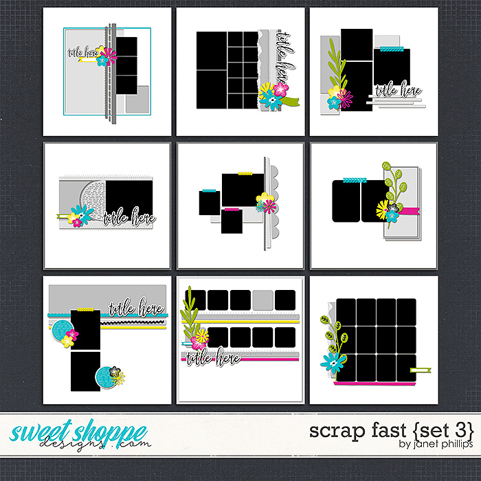 SCRAP FAST {set 3} by Janet Phillips SCRAP FAST {set 3} by Janet Phillips