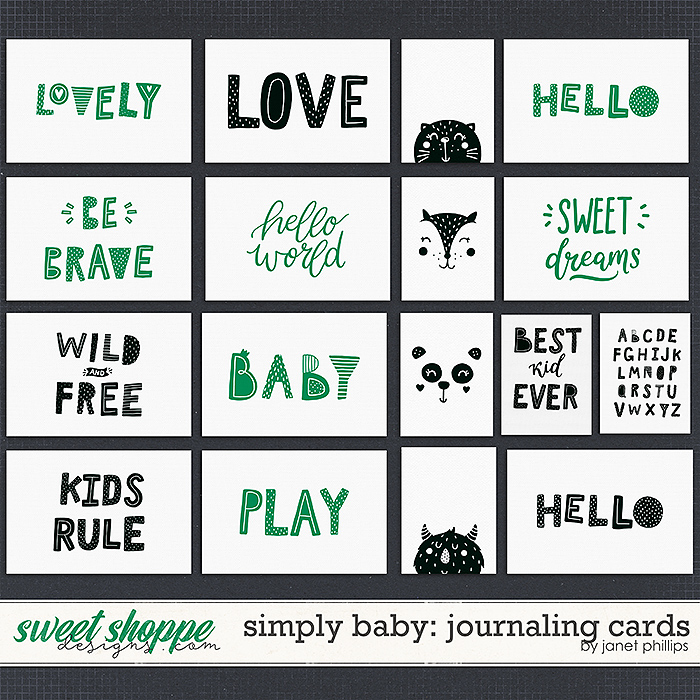 SIMPLY BABY: Journaling Cards by Janet Phillips SIMPLY BABY: Journaling Cards by Janet Phillips