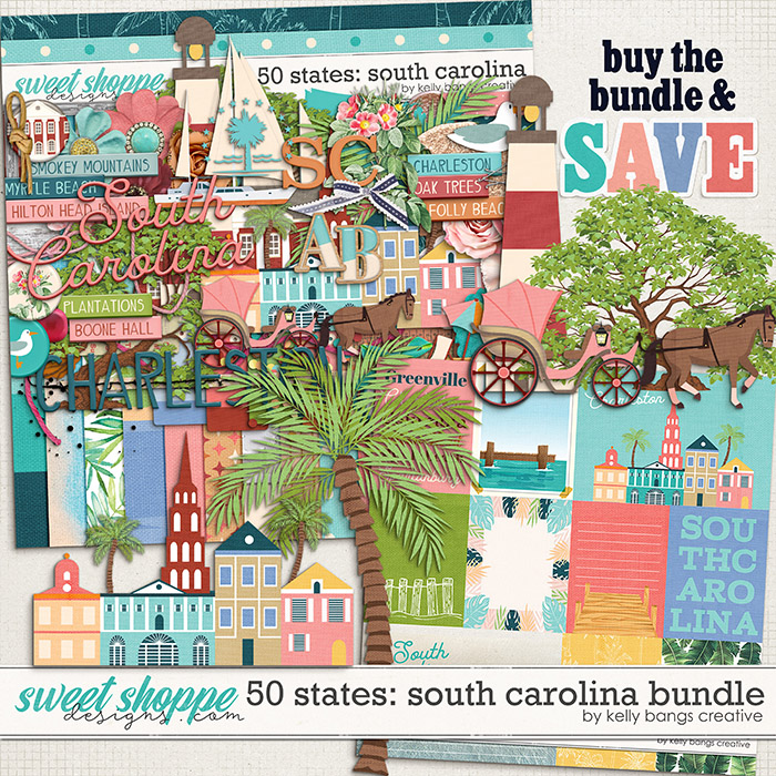 50 States: South Carolina Bundle by Kelly Bangs Creative