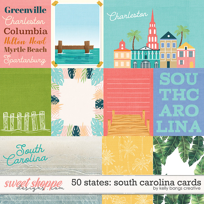 50 States: South Caroline Cards by Kelly Bangs Creative