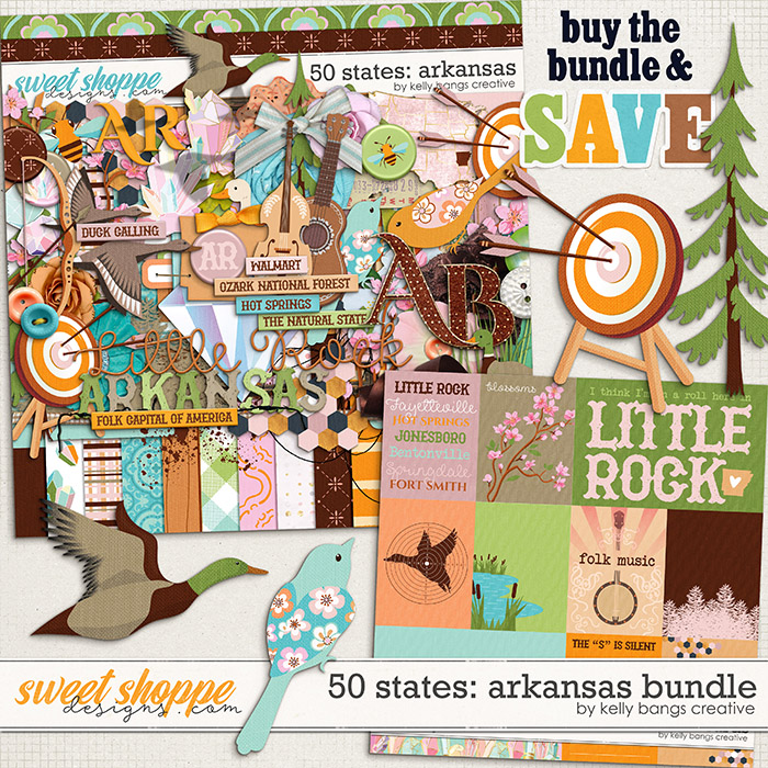 50 States: Arkansas Bundle by Kelly Bangs Creative