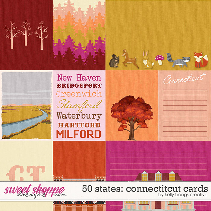 50 States: Connecticut Cards by Kelly Bangs Creative 