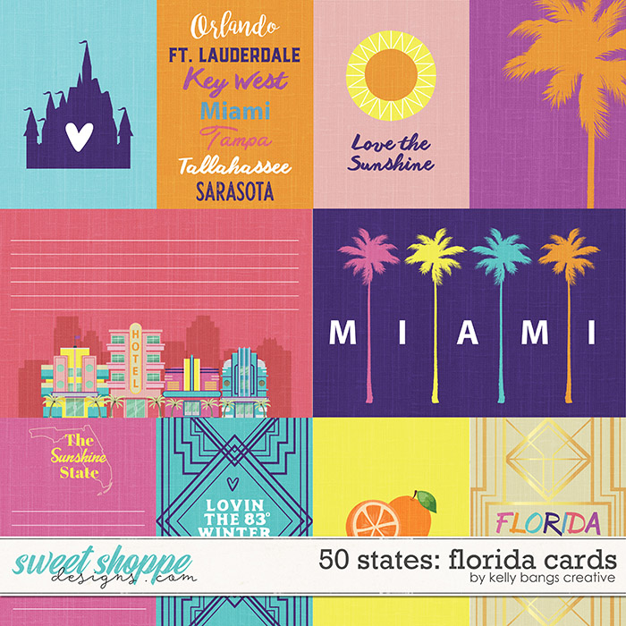 50 States: Florida cards by Kelly Bangs Creative