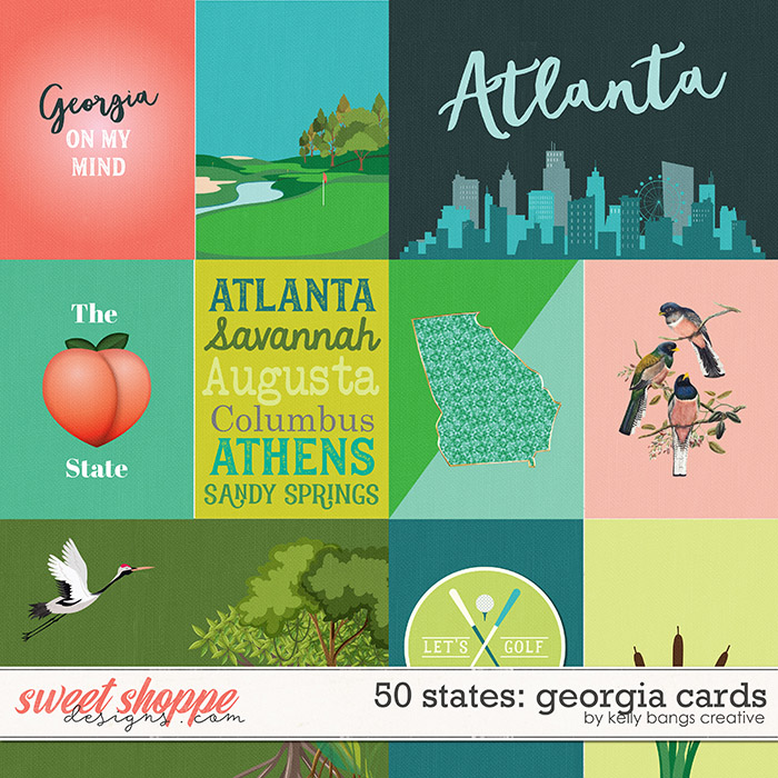 50 States: Georgia Cards by Kelly Bangs Creative