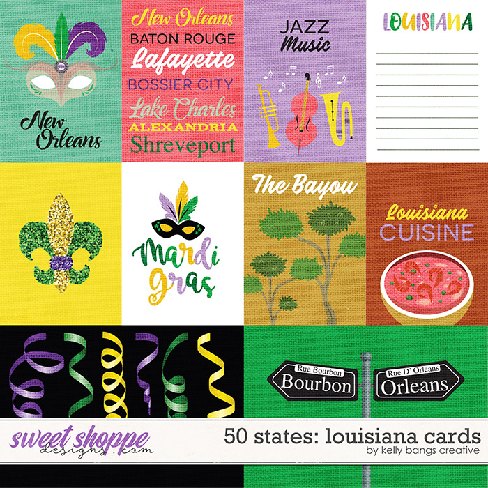 50 States: Louisiana Cards by Kelly Bangs Creative