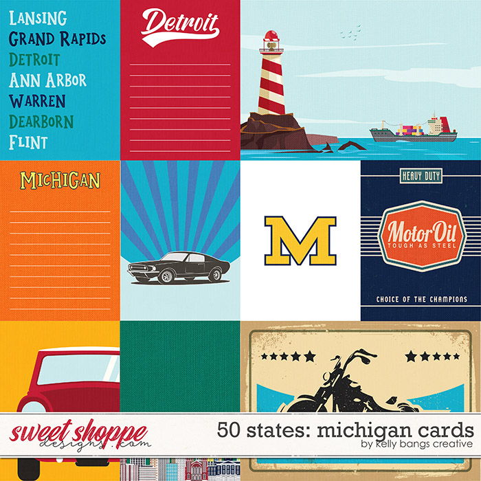 50 States: Michigan Cards by Kelly Bangs Creative