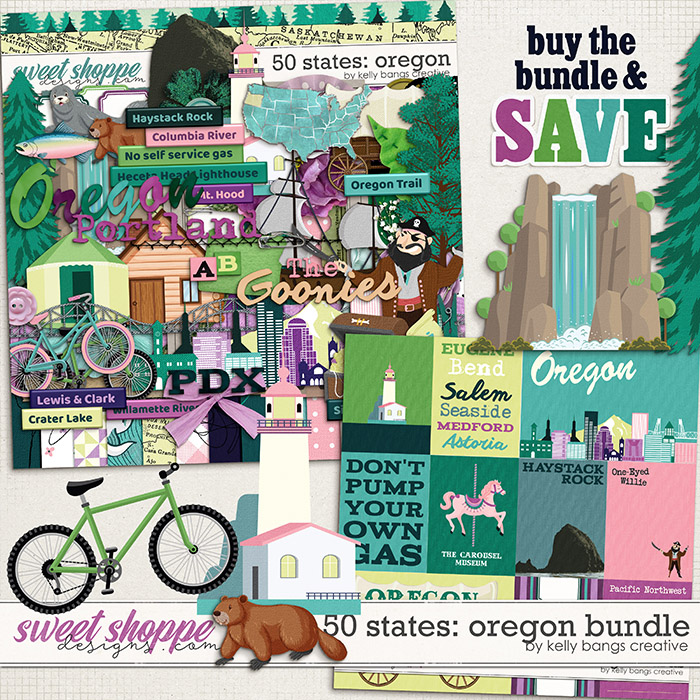 50 States: Oregon Bundle by Kelly Bangs Creative