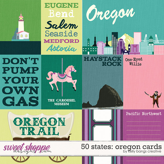50 states: Oregon Cards by Kelly Bangs Creative