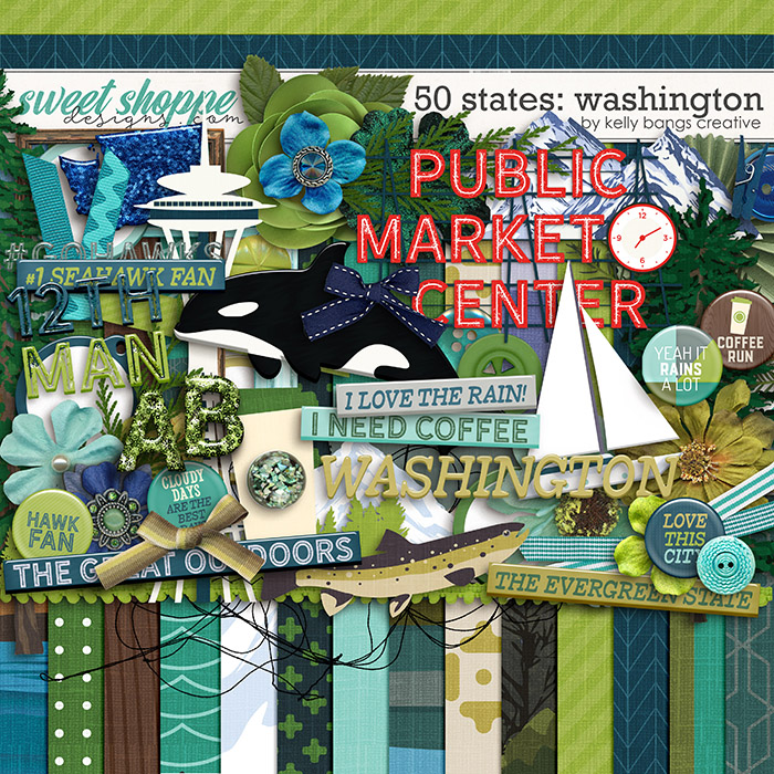 50 States: Washington by Kelly Bangs Creative