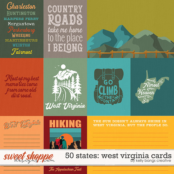 50 States: West Virginia Cards by Kelly Bangs Creative