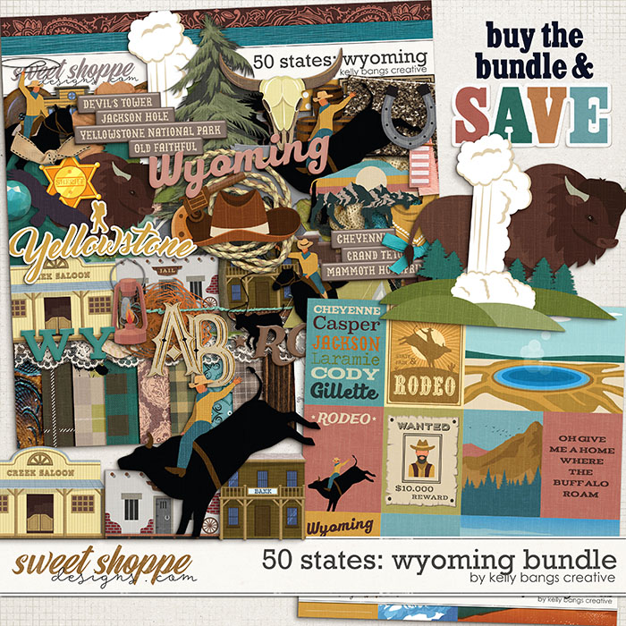 50 States: Wyoming Bundle by Kelly Bangs Creative