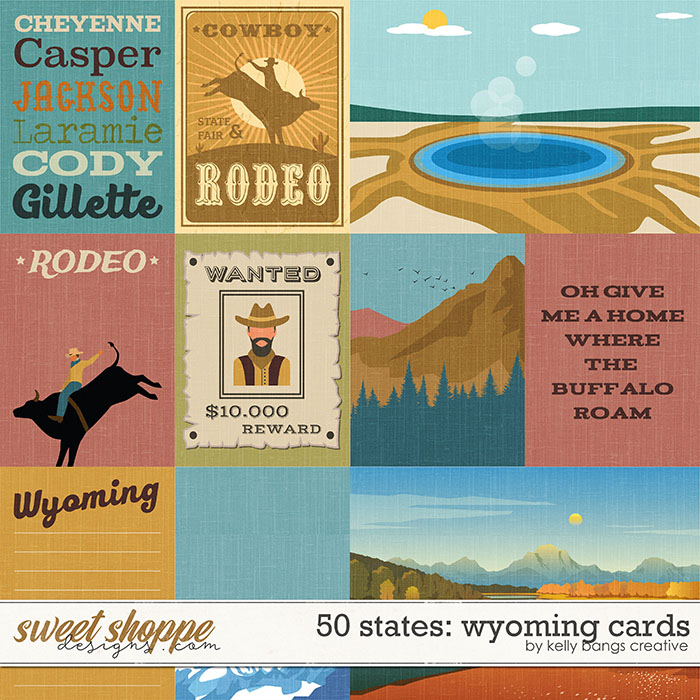 50 States: Wyoming Cards by Kelly Bangs Creative
