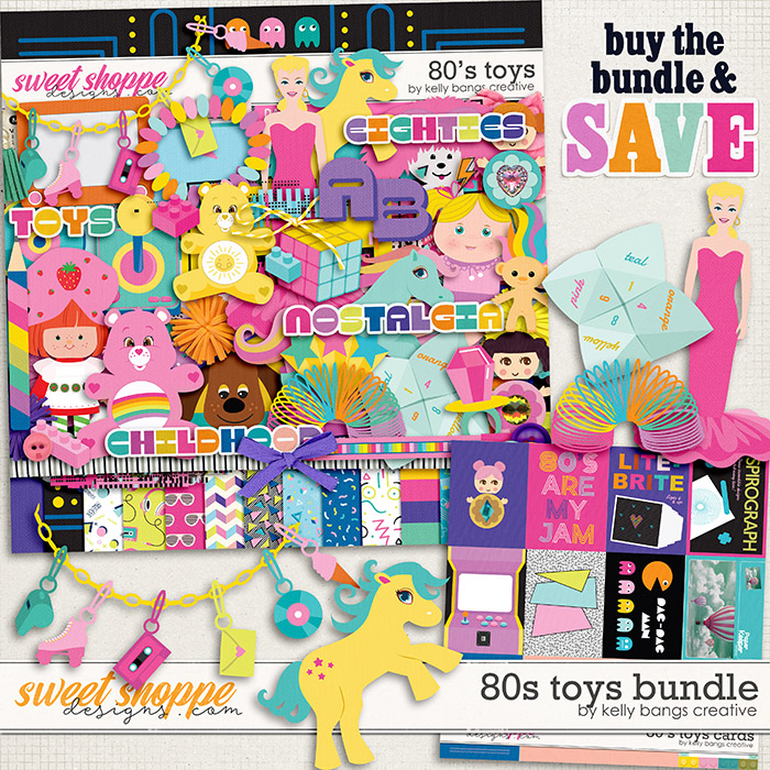 80's Toys Bundle by Kelly Bangs Creative