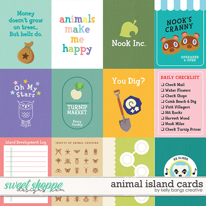 Animals Island Cards by Kelly Bangs Creative