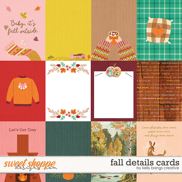Fall Details Cards by Kelly Bangs Creative