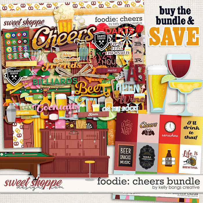 Foodie: Cheers Bundle by Kelly Bangs Creative