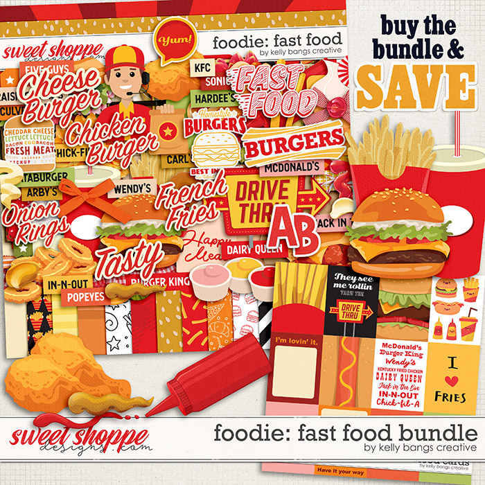 Foodie: Fast Food Bundle by Kelly Bangs Creative