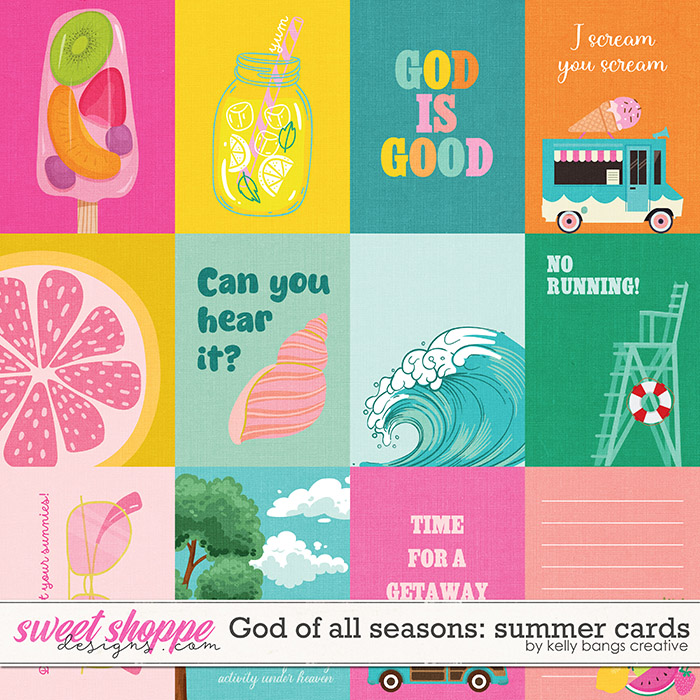 God of All Seasons: Summer Cards by Kelly Bangs Creative