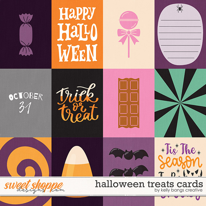 Halloween Treats Cards by Kelly Bangs Creative