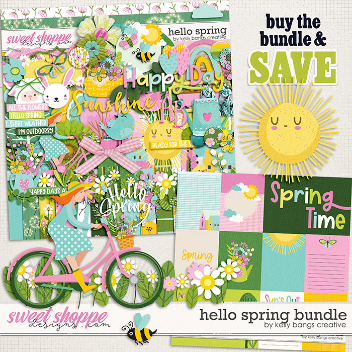 Hello Spring Bundle by Kelly Bangs Creative