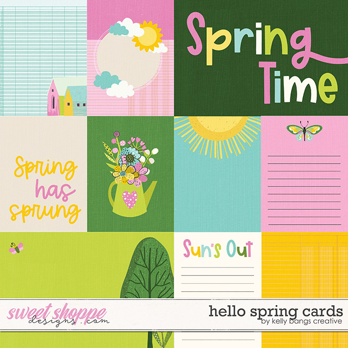 Hello Spring Cards by Kelly Bangs Creative